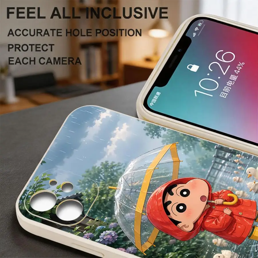 Shin-Chans Umbrella Case for Xiaomi Redmi K60 K40 14C A1 A2 A5 13C 9 8 10 A3x 12C Phone Cover view 3