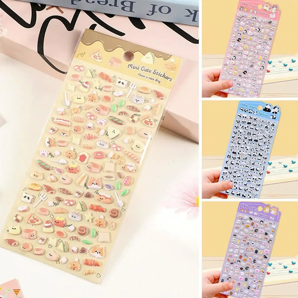 Cute Animals 3D Puffy Stickers Cute Cartoon Scrapbooking Sticker DIY Journal Stationery Sticker Decor Aesthetic Art Stationery