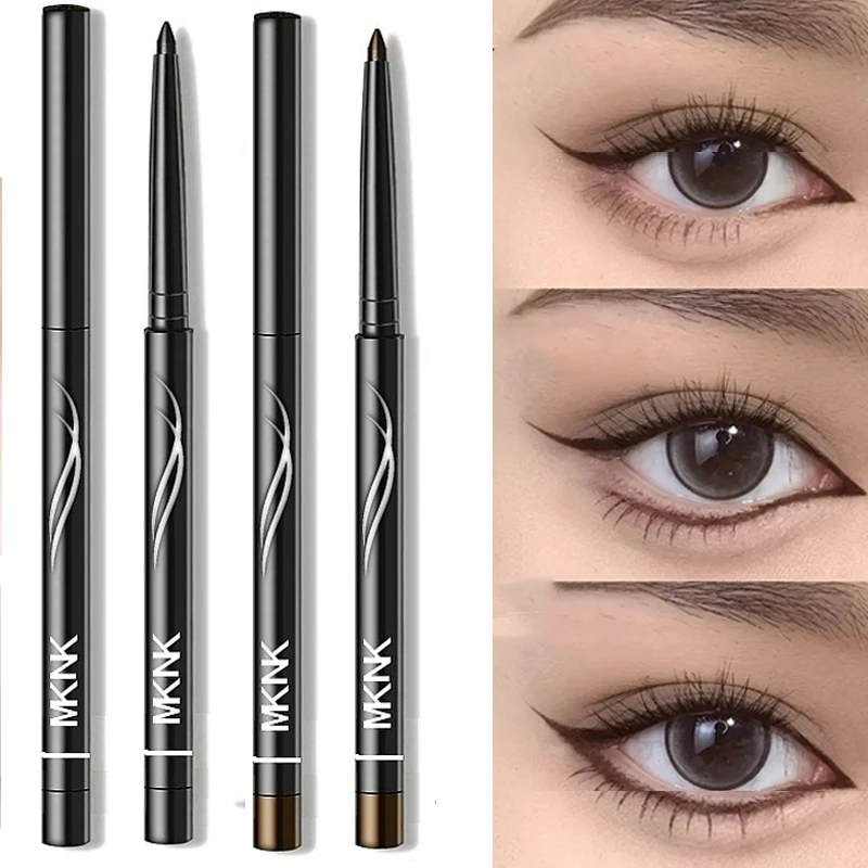 Retractable Eyeliner Gel Pen Breakup Proof Quick Drying Smudge-Proof Waterproof 16-Hour Eyeliner Creates Bold & Defined Lines