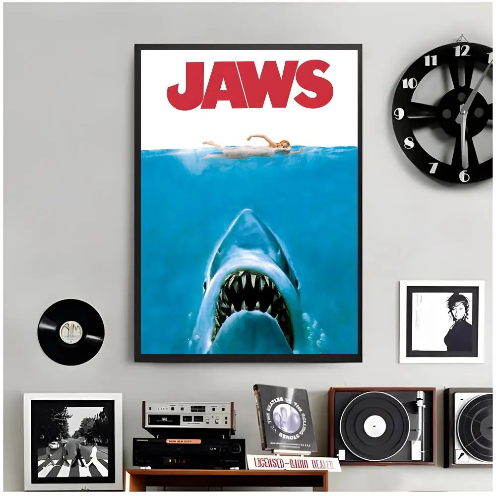 Thrilling Movie j‑JAWS Poster Modern Wall Art Home Decor Living Room Decorative Print Unframed