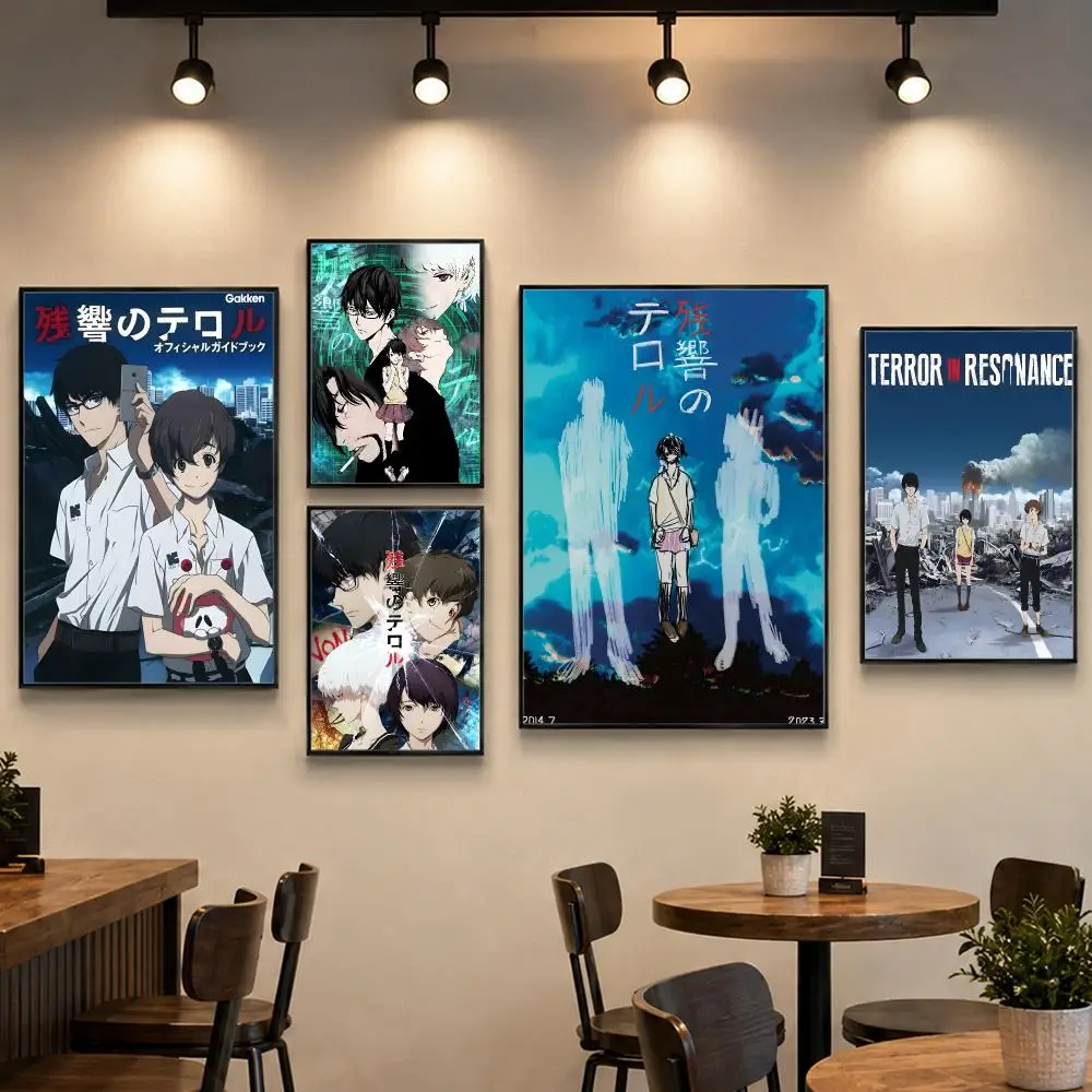 Anime Terror in Resonance Poster PP Paper Wall Art for Living Rooms Bars Cafes Stylish Home Decor Gift