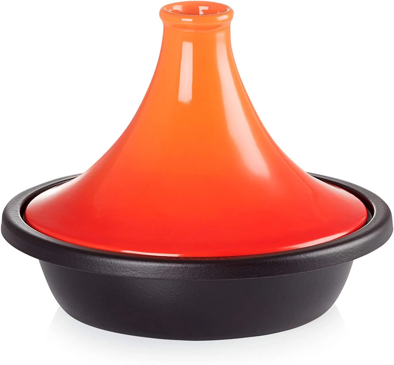 

Tagine Pot Moroccan Tajine with Cast Iron Base and Ceramic Cone-Shaped Lid, High-Quality Cookware