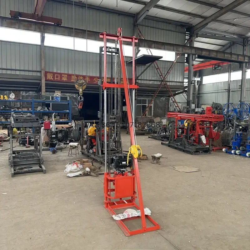 Wmwmnu for Best Mini Core Drilling Rig for Geotechnical Engineering 30m Depth Soil Testing Featuring Gearbox and Pump