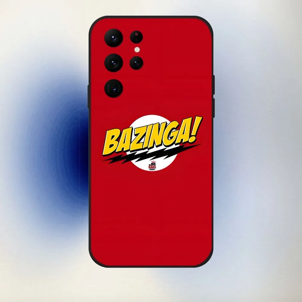 TBBT حالة الهاتف نظرية الانفجار الكبير ، حالة لينة سوداء لهاتف S24 ، S22 ، S20 ، S21 ، S10 ، الترا ، زائد ، لايت ، FE ، 5G