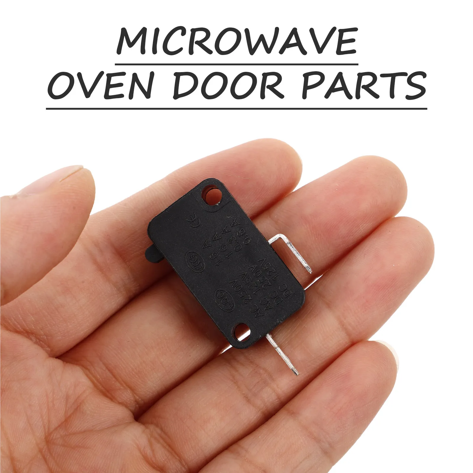 2Pcs Microwave Door Micro Switch Universal Replacement for Home Appliance Microwave Oven Fridge Washing Machine Repair