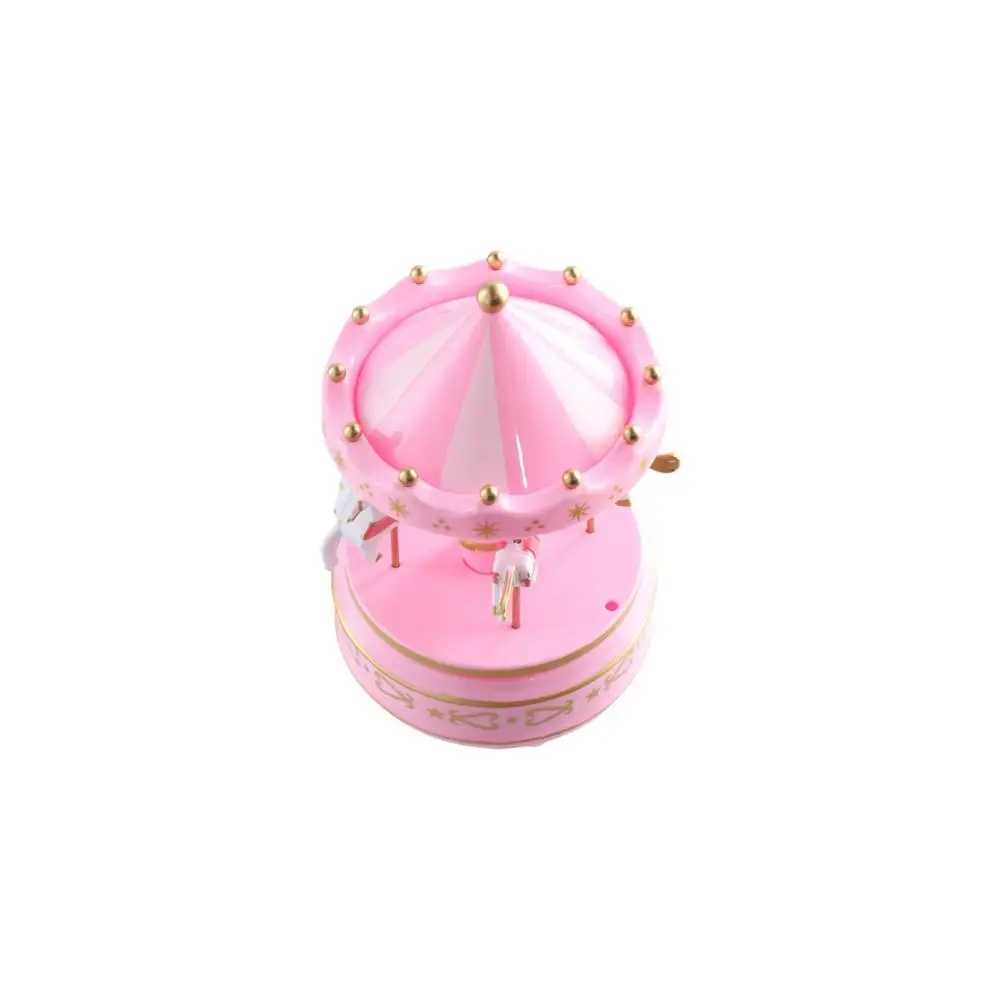Exquisite Design Carousel Music Box Easy Use Carousel Ferris Wheel Ornaments Painted Plastic Carousel Cake Accessories Cake