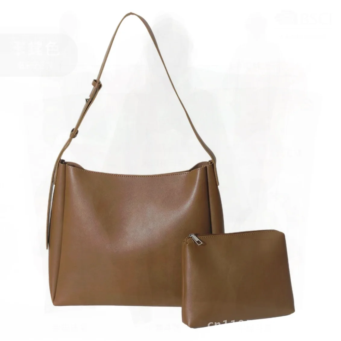 

Women's Large Capacity Fashion Shoulder Bag 2024 New Vintage Urban Minimalist PU Bucket Bag Black Brown Khaki Casual Outfit