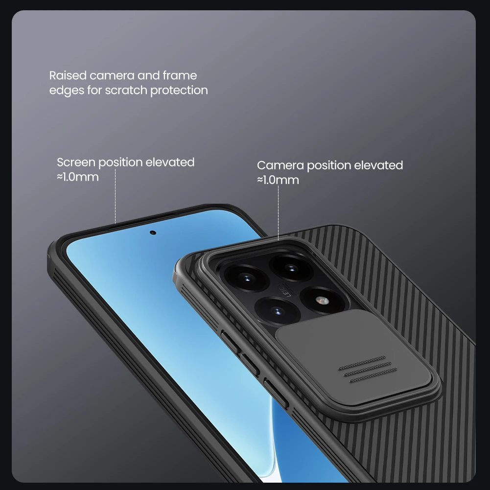 Für Xiaomi 15t Hülle NILLKIN Passgenaue Hülle Camshield Super Frosted Shield Hülle Objektivschutzabdeckung Für Xiaomi 15t – Detail 8