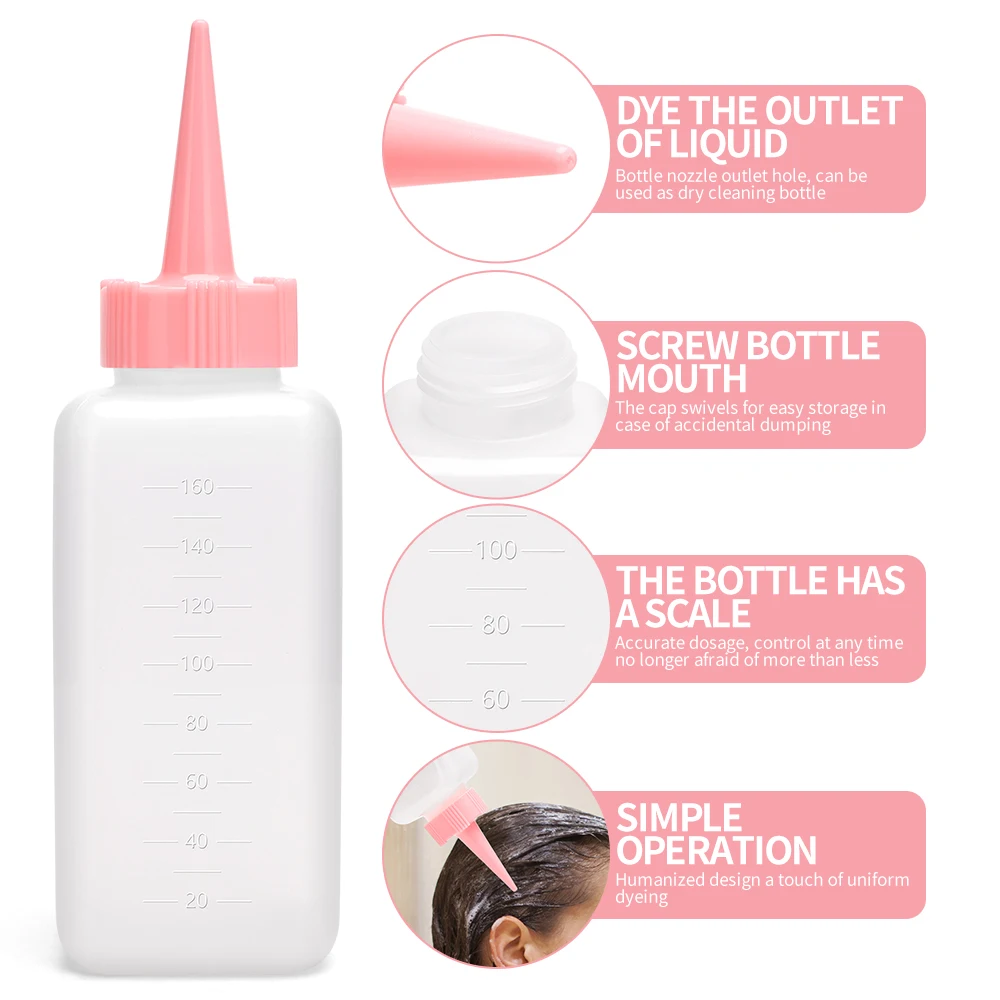 New Salon Hair Oil Applicator Pro Color Bottle For Home Barbershop Hairdressing Dyeing Bottles Hairdresser Styling Supplies