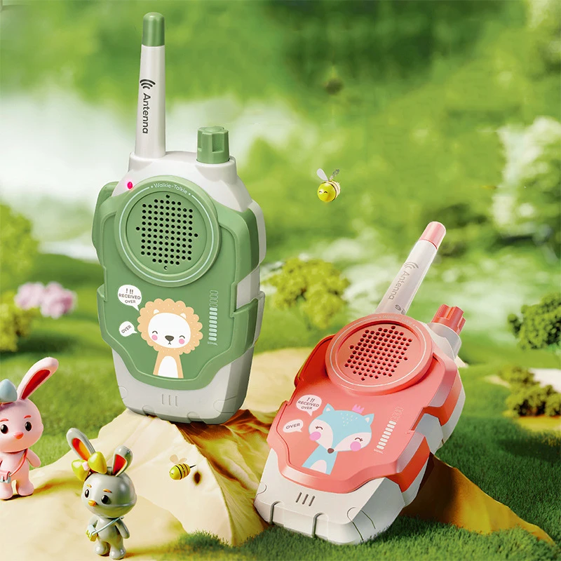 Kids Walkie Talkie 2PCS Electronic Toys Children Spy Gadgets Baby Radio Phone 300m Range Christmas Birthday Gift For Boys Girls