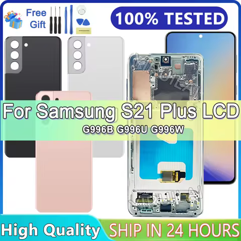 TFT Screen S21 Plus Display For Samsung S21+ 5G G996B G996U LCD with Frame Display Touch Screen Digitizer Assembly Replacement