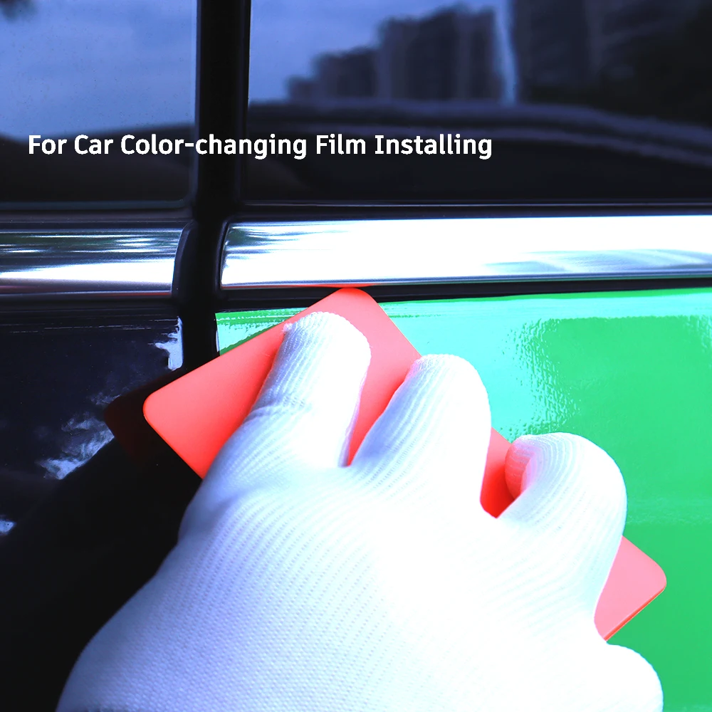 TOFAR 5PCS Car Vinyl Wrap Ultra-thin Edge Squeegee Carbon Fiber Film Install Tool Soft PP Window Tint PPF Protect Film Scraper