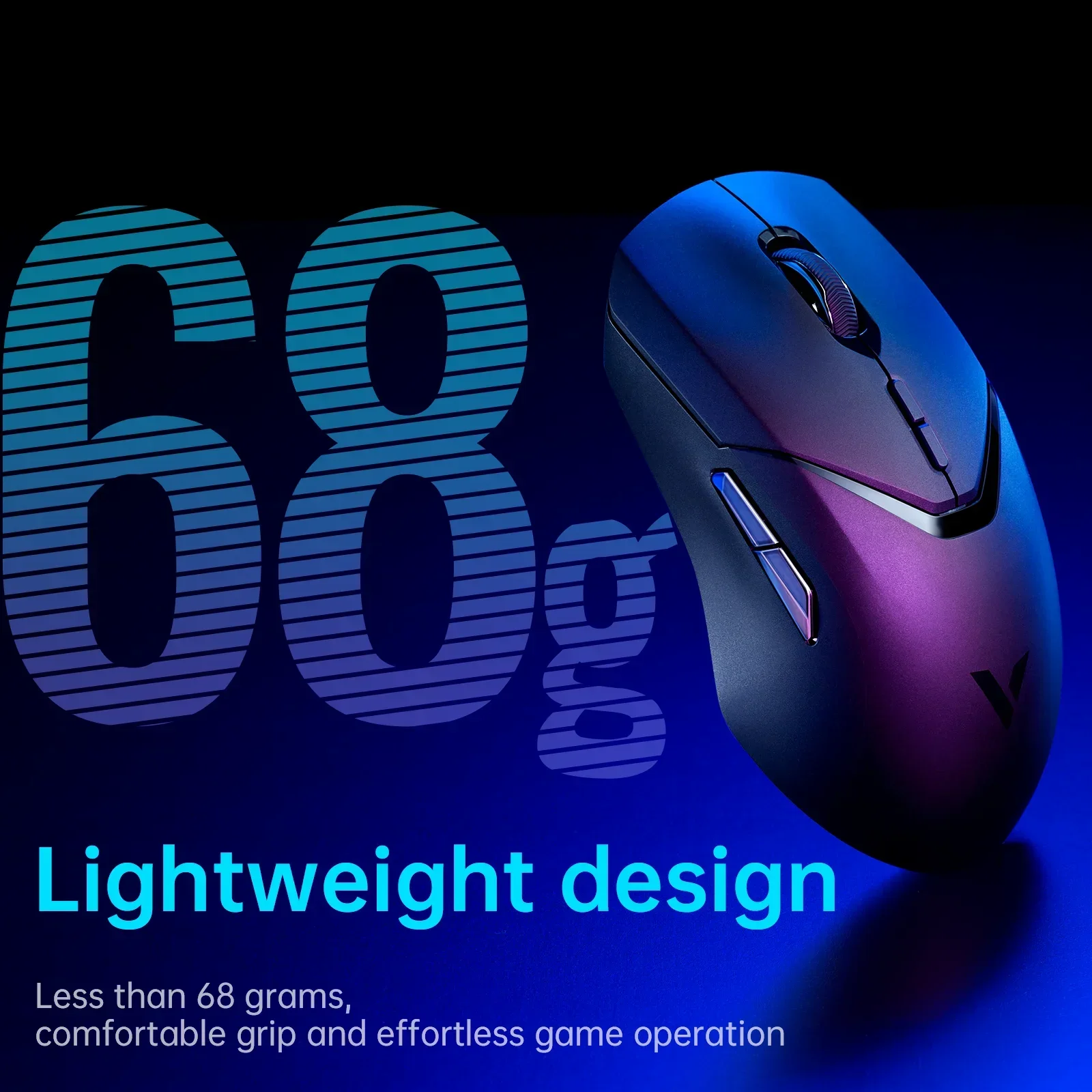 Imagem -03 - Rapoo Vt9pro Wireless Gaming Mouse Esports Grade Paw3398 Leve 26000dpi Computador Óptico Laptop pc Gamer 68g