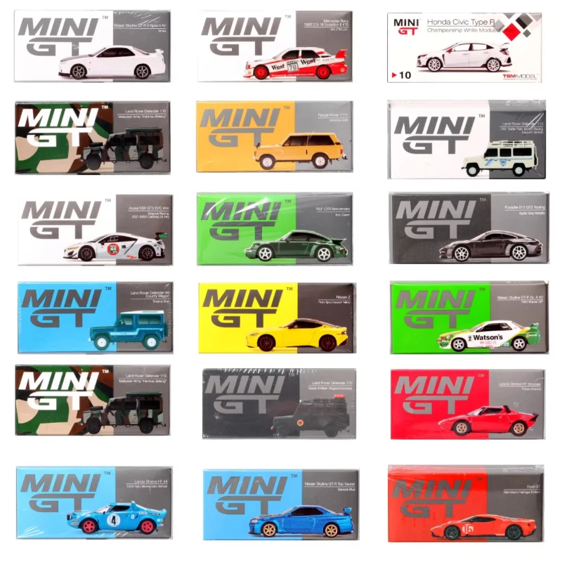 Colección de Modelos 1:64, Coche en Miniatura Estático de Aleación Fundida a Presión, Modelo de Juguete de Moda, Exhibición de Colección para Adultos, Regalo de Cumpleaños.