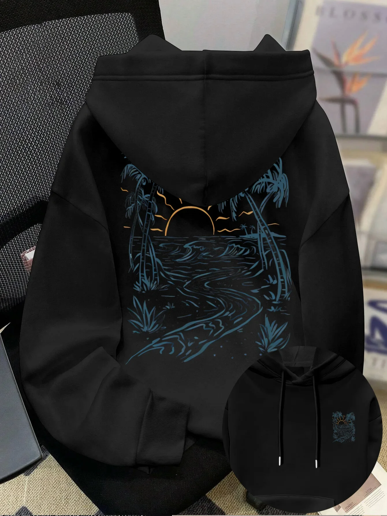 2026 New Autumn and Winter Hoodies for Men and Women, Loose Long Sleeves, Graffiti Style Pattern Printing Fashion Style