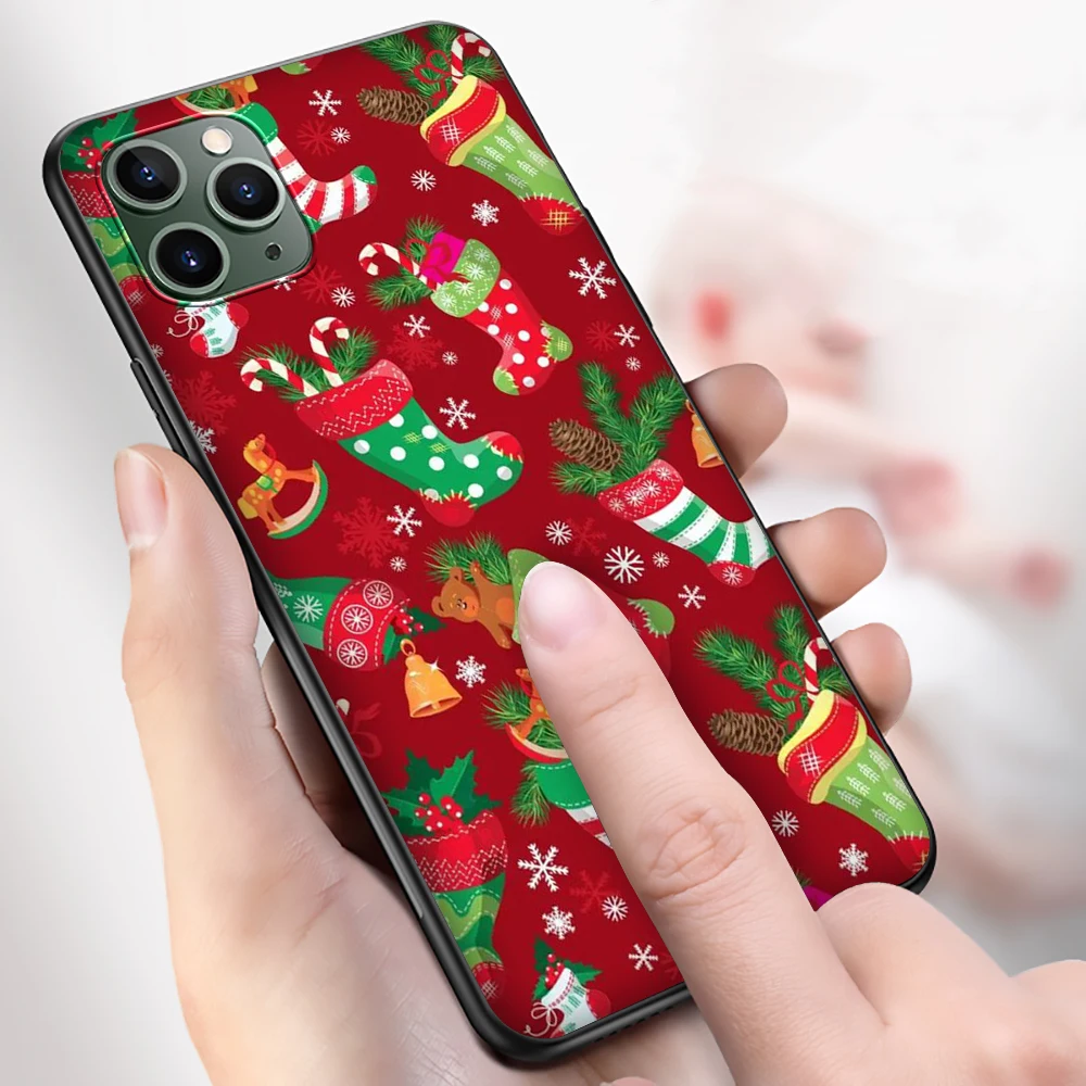 CR58 Merry Christmas Soft Silicone Case for Huawei P10 20 30 Lite 2018 P Smart S Z Pro 2019 2021 Y8S Y9S