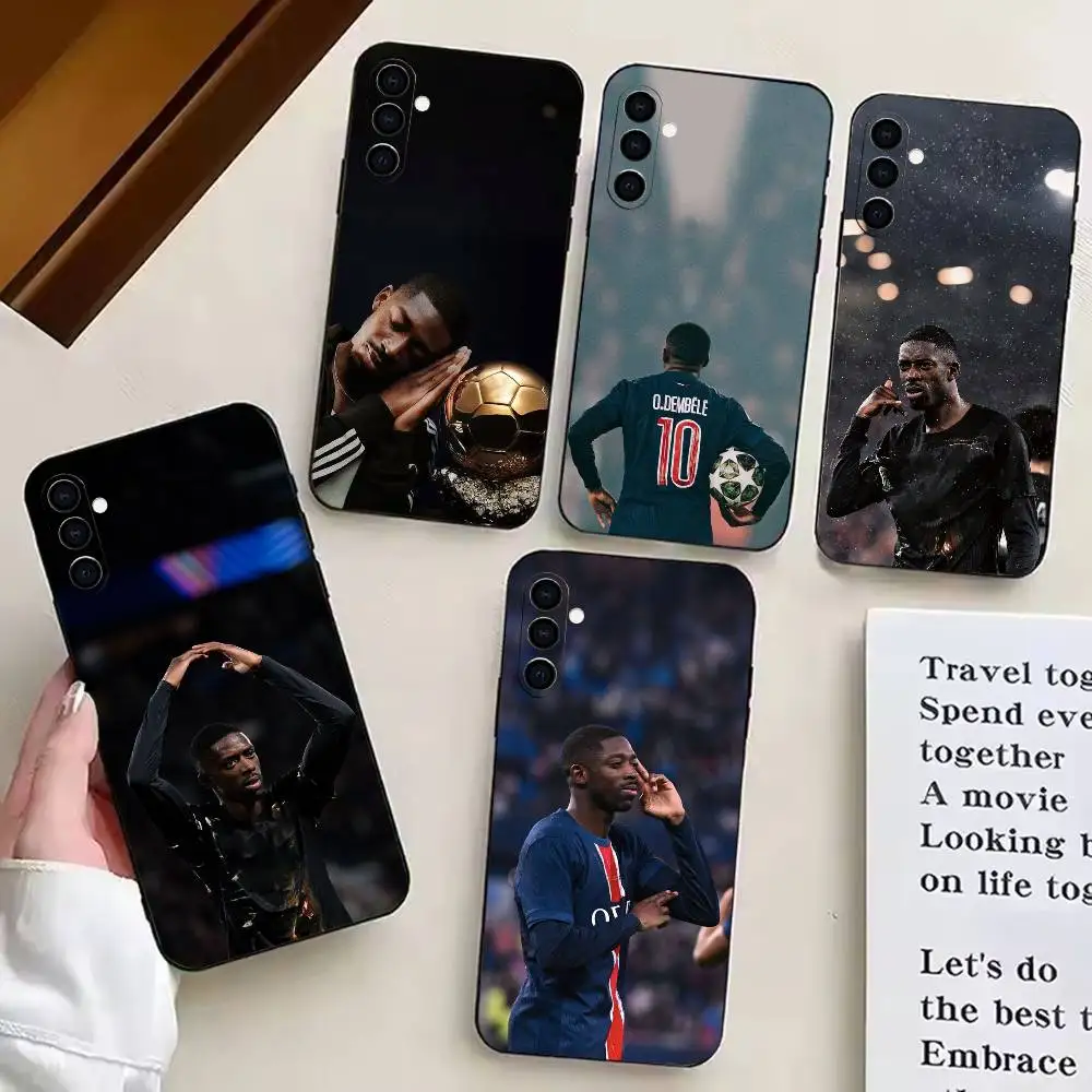badass O-Ousmane Dembélé  Phone Case For Samsung Galaxy A20,A21s,A22,A31,A32,A52,A53,A72,73,A80 Black Silicone Case