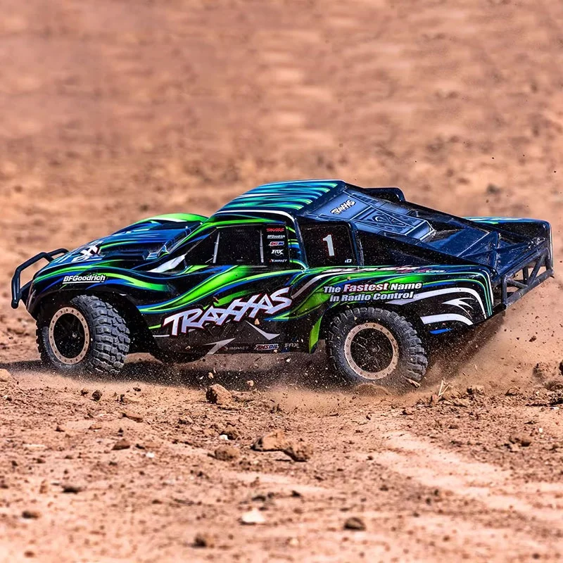 TRAXXA 1/10 4WD Slash 68386-4 Радиоуправляемый автомобиль, быстросъемное высокое шасси, дистанционное управление, электрический короткий грузовик, модель внедорожника, игрушка