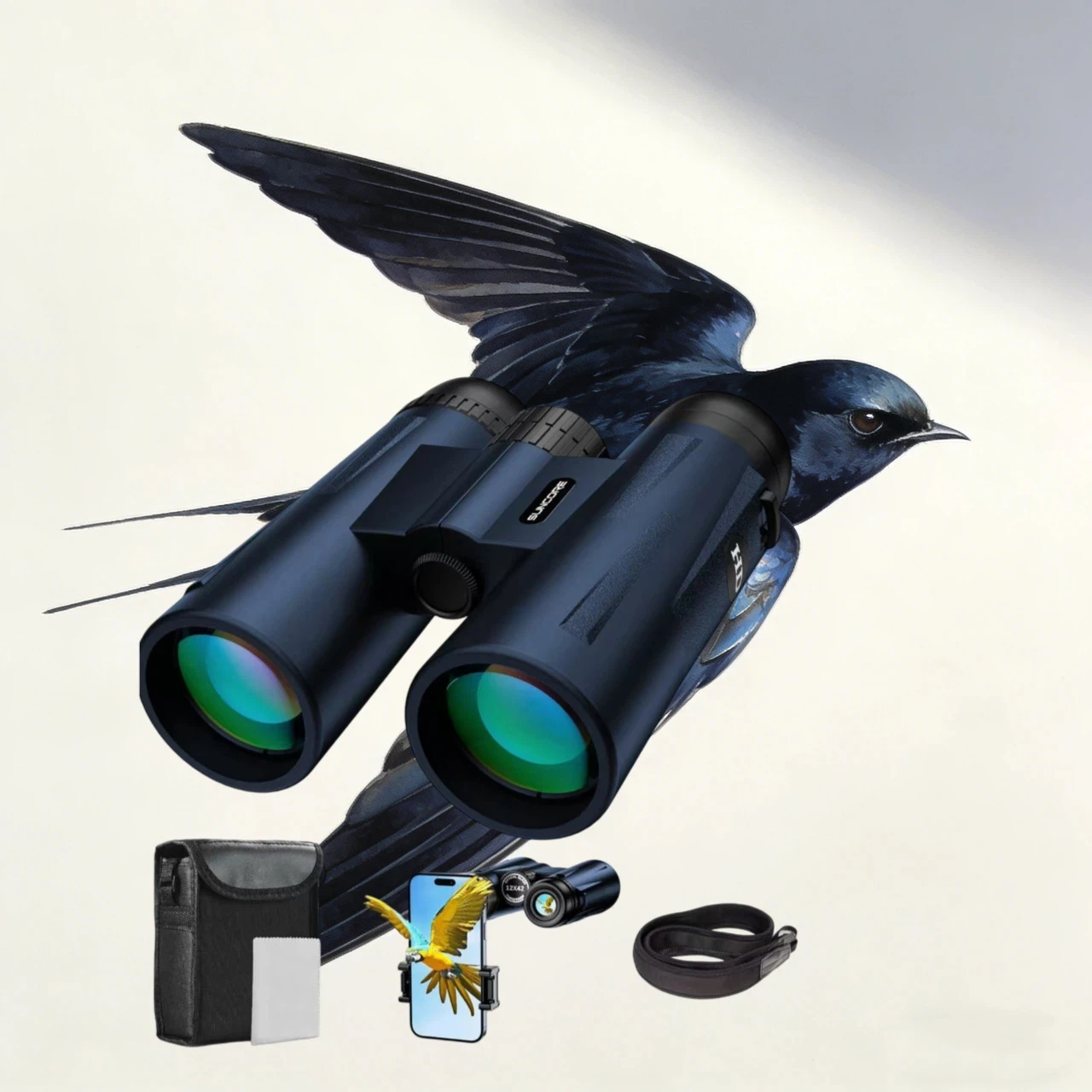 A Window for the Patient Observer: The 10x42 Binoculars, for Those Who Pause to Converse with Distant Details.