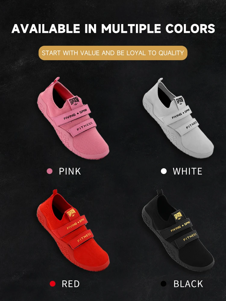 FIVING Unisex Powerlifting Deadlift Yoga Gym Beach Sports Shoes Sumo Sole Portable Sneakers Soft Bottom Training Footwear