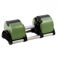 20kg Customizable Adjustable Dumbbell with Steel Construction for Home Use with Weight Capabilities Increase By 2kg