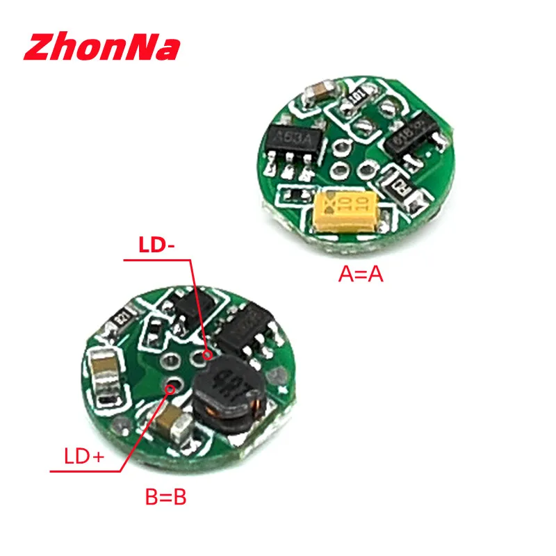 450nmLaser Circuit Board akcesoria montażowe do jazdy Osram/Sharp Diode enter3-5V doładowania wyjście: 5-6VRound kształt średnica11mm