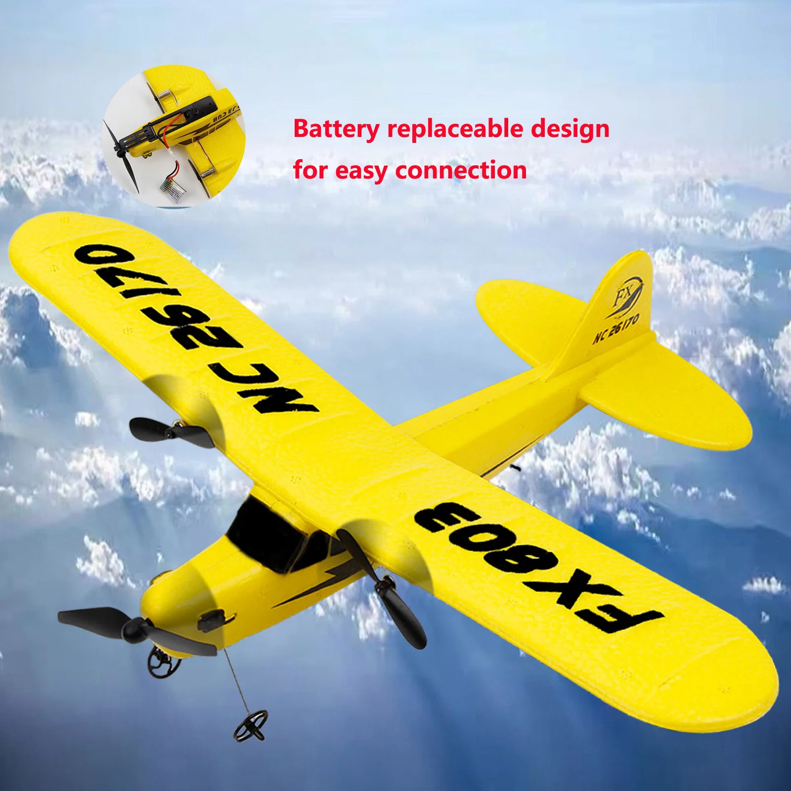 Free shipping FX803 super glider airplane 2CH Remote control airplane toys ready to fly as gifts for childred FSWB