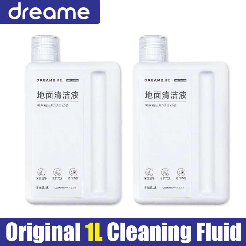 Original Dreame Cleaning solution 1L For L10s Pro Ultra /30Pro Ultra/X30 Ultra/X40 Ultra Complete Cleaning Fluid Accessories