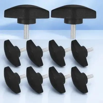 

10 pcs Microphone Stand Screw Plate Adjustable Thumb Knob For Recording Studio Broadcast Concert T-Handle Thumbscrew Fastener