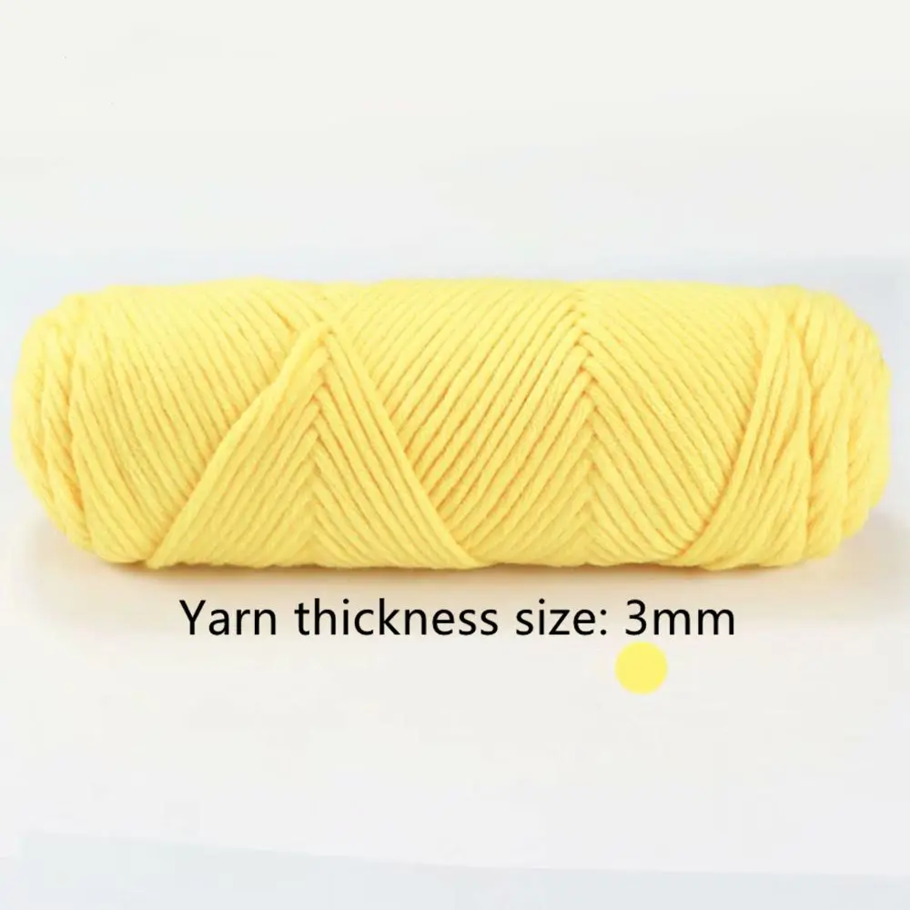 1PC Pure Colour Series  Lover Yarn 100g Milk Cotton Yarn Woolen Yarn 8ply Thread For Knitting Scarf Wool Handmade DIY Gift