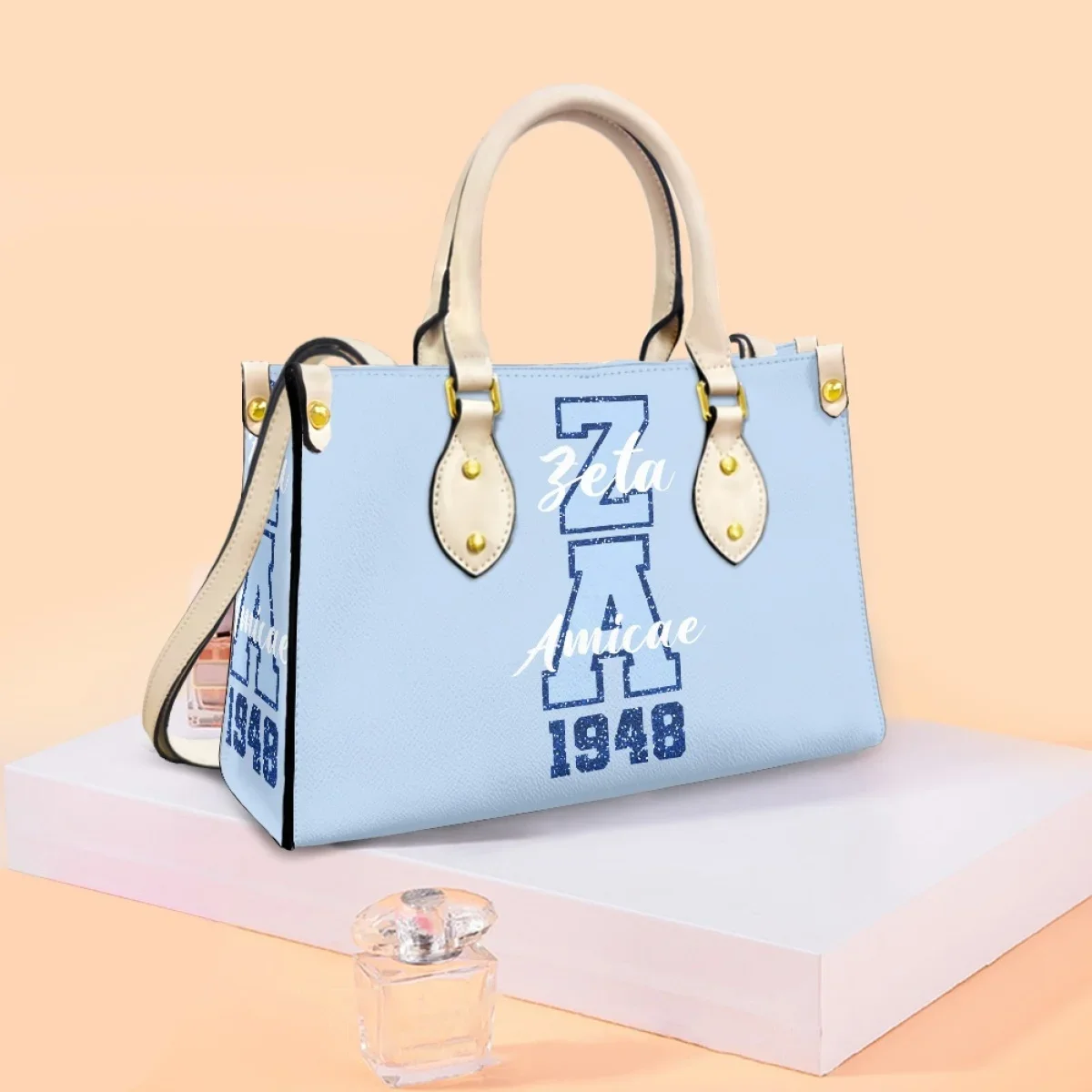 New Popular Ladies Commuter Handbags Zeta Amicae Design Casual Shoulder Bag Friends of Zeta Printed Coin Purse Clutch Gift 2023