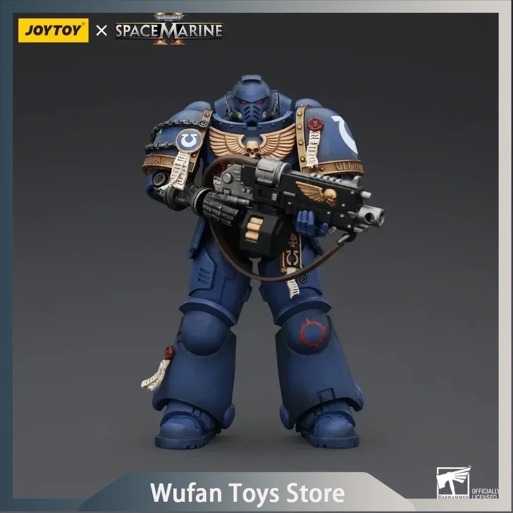 

JOYTOY Warhammer 40K Action Figure Anime Figurine Model Toys Uitramarines Lieutenant Titus Gadriel Brother Chairon Joint Movable