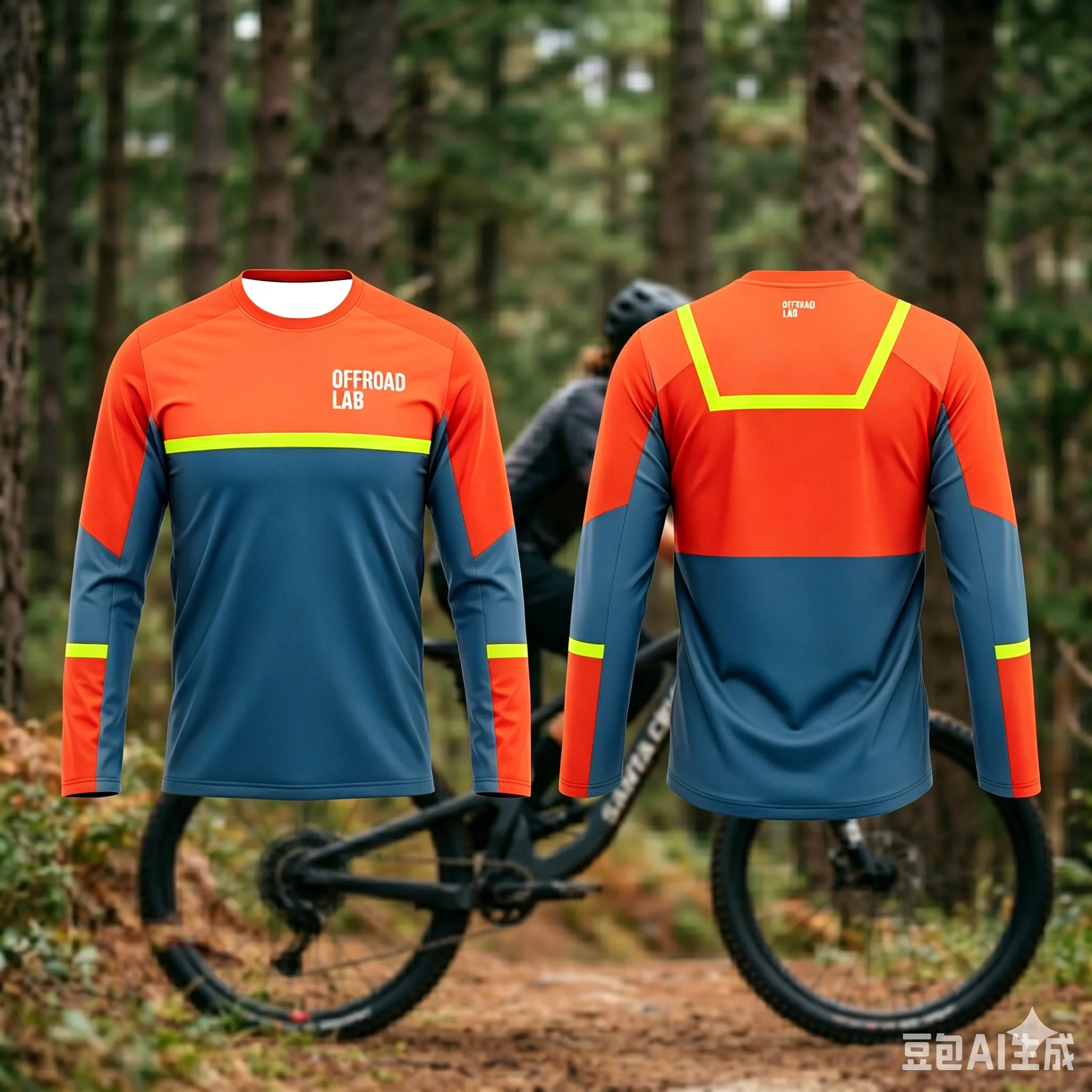 Family Men Breathable MTB Motocross Enduro Off Road Mountain Bike Jersey Cycling Top Riding Quick Dry Fitness Top Cycling Top view 3