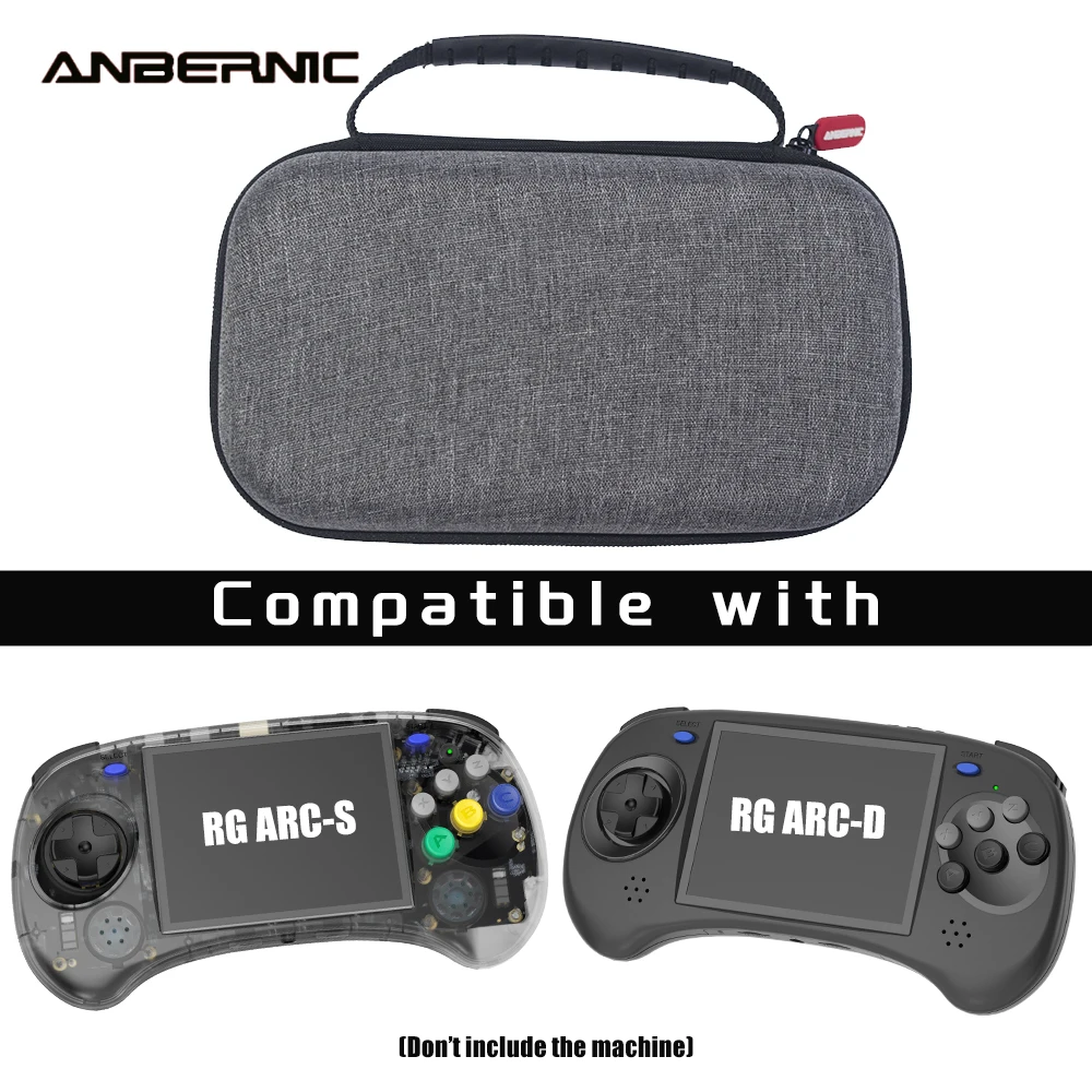 ANBERNIC Hard EVA Carrying Case Compatible with RG ARC-S/RG ARC-D Retro Handheld Game Console Case（Bag Only）