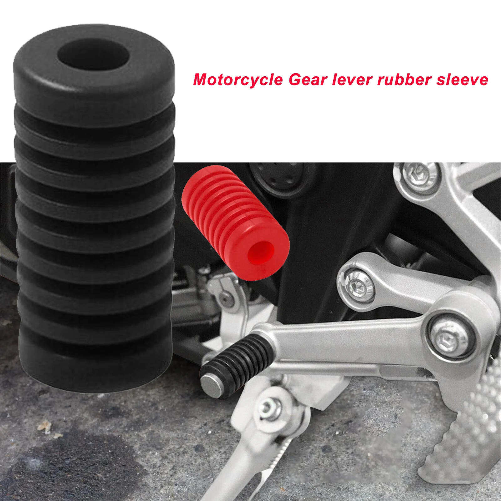 

Motorcycle Gear Shifter Cover Non Slip Rubber Shift Lever Cover And Pedal Covers Gear Stick Cover And Brake Pedal Pad Motorcycle