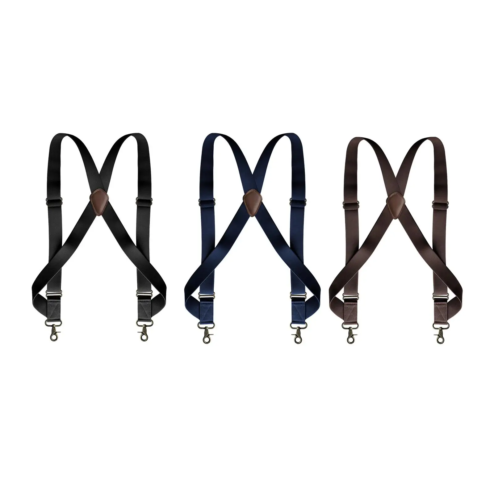 Mens Suspender with Swivel Hooks Trucker Suspenders Adjustable Elastic