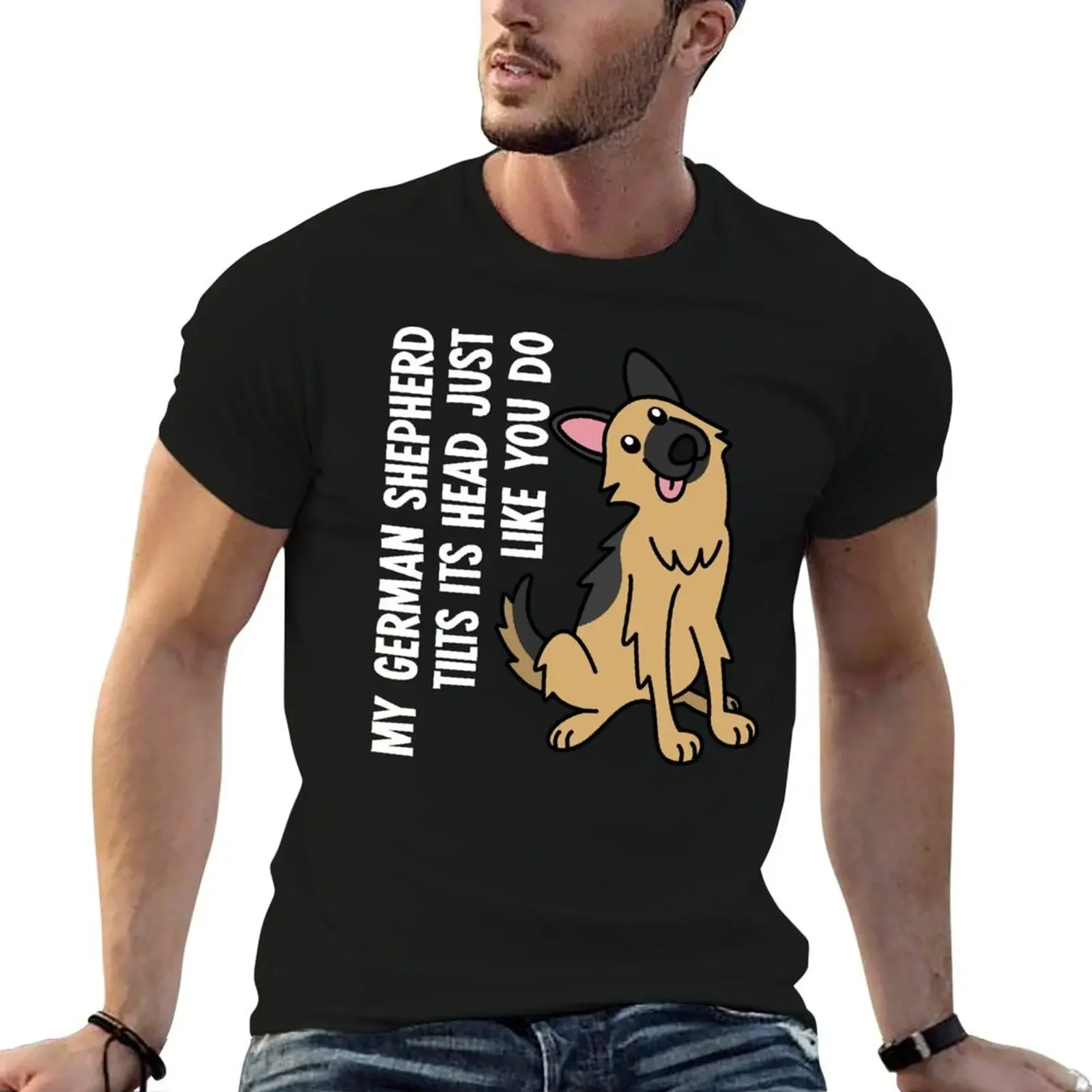 

My German Shepherd Tilts Its Head Just Like You Do T-Shirt Louboutins Man t-shirt sweat shirts men graphic