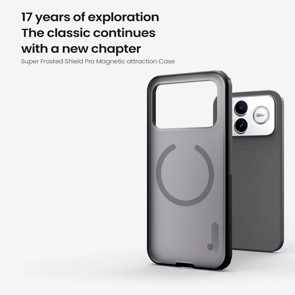 ZHMECOCASE Magnetische Hülle für Xiaomi Poco F8 Ultra - Halbtransparent ZHMECOCASE Magnetische Hülle für Xiaomi Poco F8 Ultra - Halbtransparent