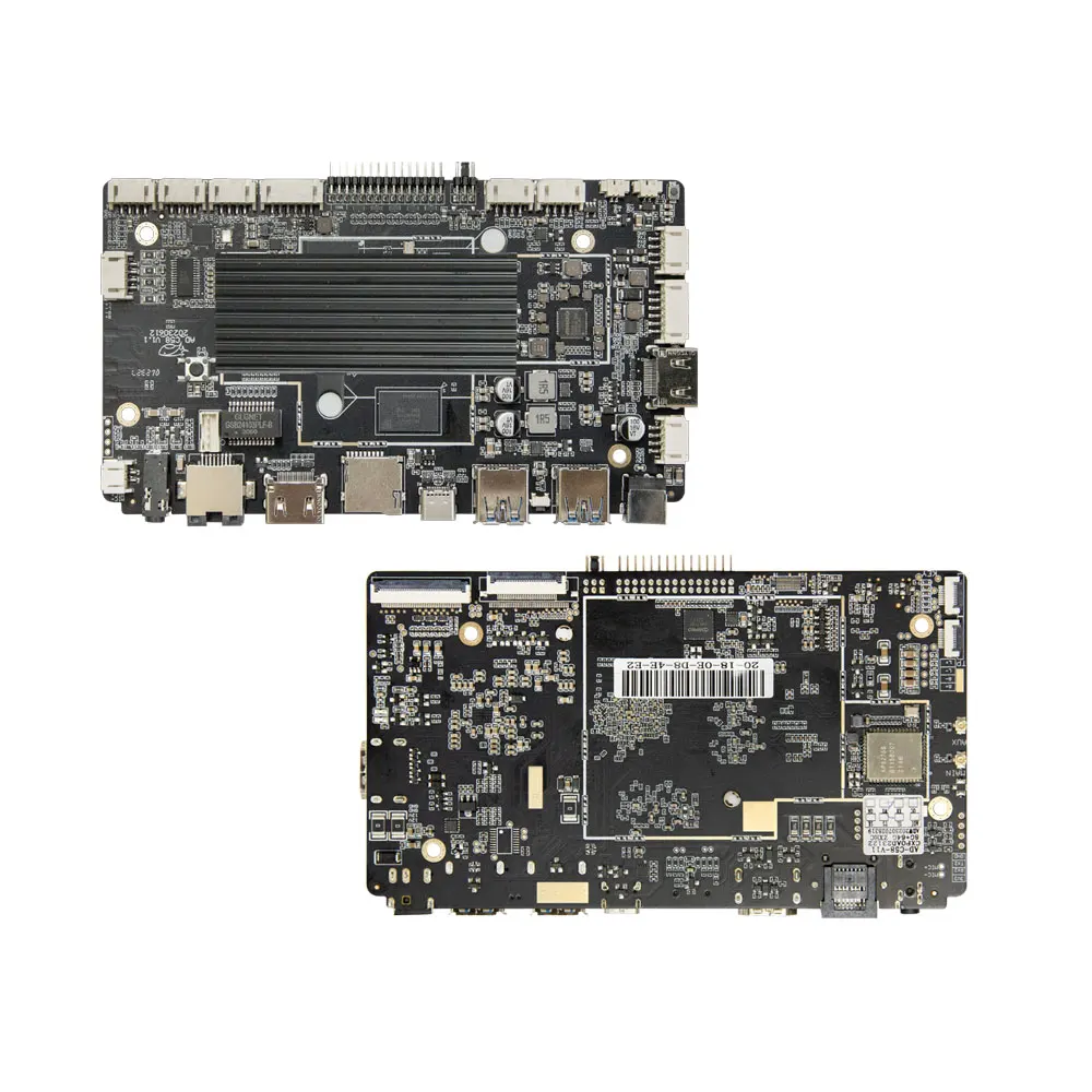 เครื่องเล่น 8k rk3588 บอร์ดแอนดรอยด์ arm สำหรับแอปพลิเคชัน AI เมนบอร์ดตู้จำหน่ายสินค้าอัตโนมัติและอะไหล่
