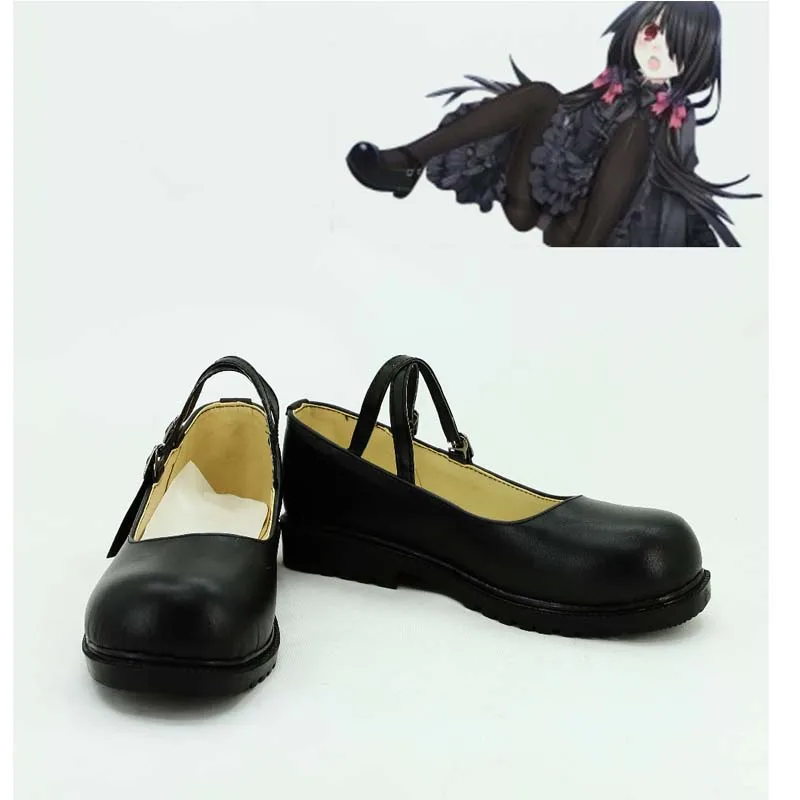 Anime Sapatos Cosplay, Botas Tokisaki Kurumi, Date Live