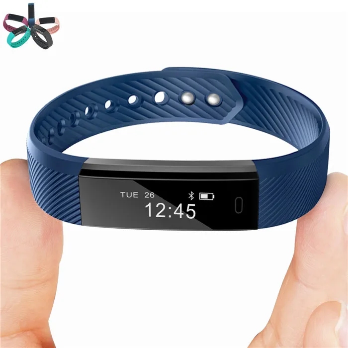 TJXL-ID115 Smart Bracelet OLED Display Fitness Tracker with Pedometer and Activity Monitor Compatible with Android Operation Sys