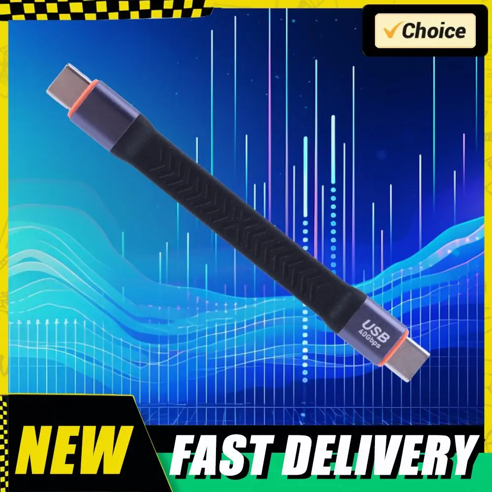 PD100W Data Cable 20V 5A USB3.2 USB Type C To Type-C Cable 8K 60Hz Fast Charging USB Short Data Cable Cord for SSD Camera Phone