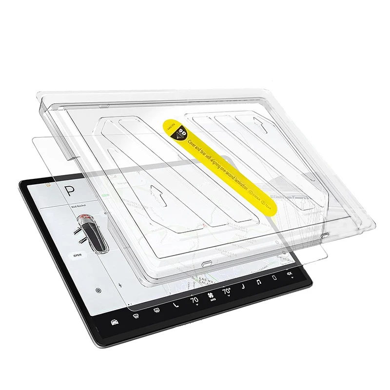 

Car Front Center Console Film Tempered Glass Screen Protector for Tesla Model 3 Matte Glare HD Center Control Film Protection