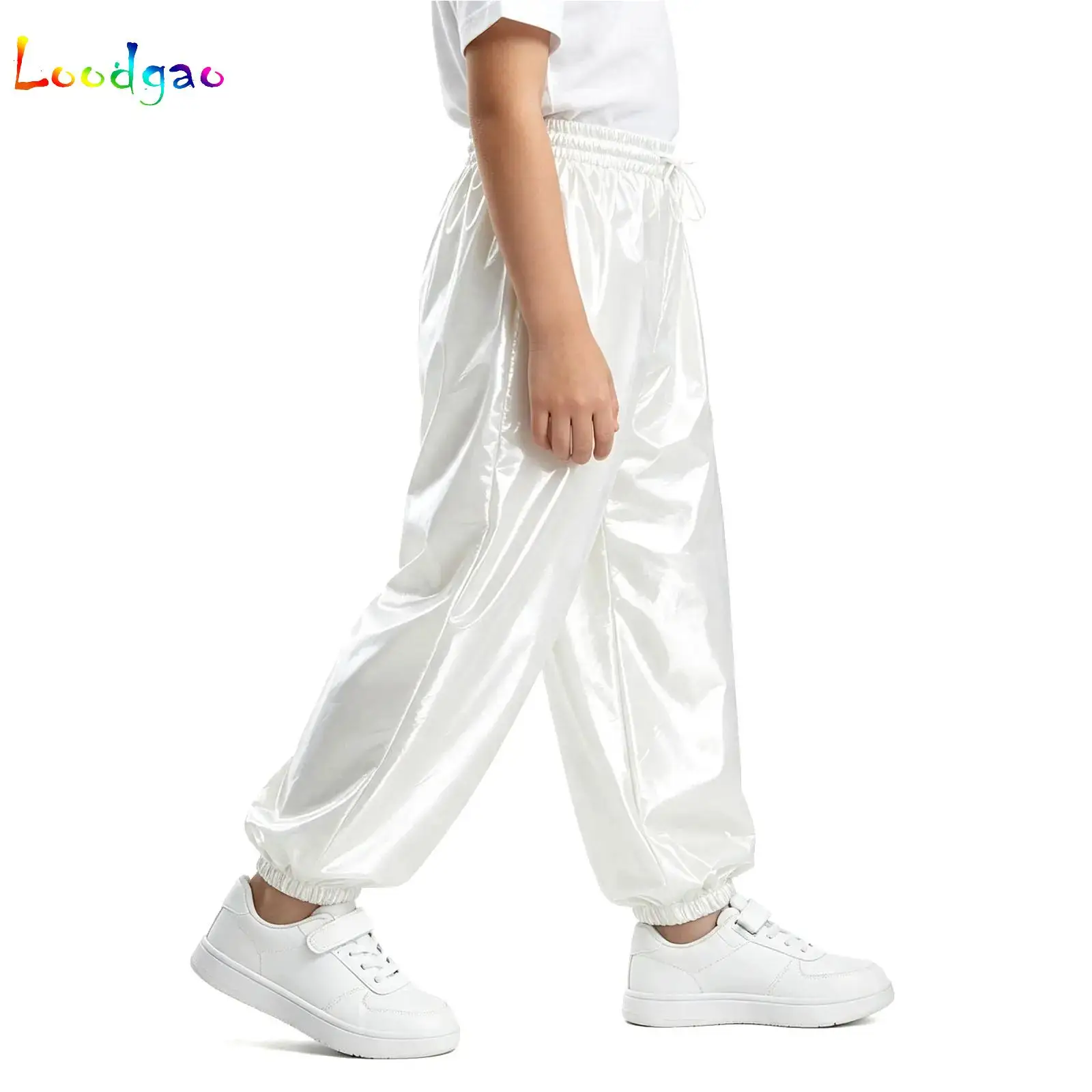 Kids Athletic Joggers Waterproof Costume Boys Drawstring Elastic Waist Side Pocket Track Pants for Workout Gym Daily Casual Wear