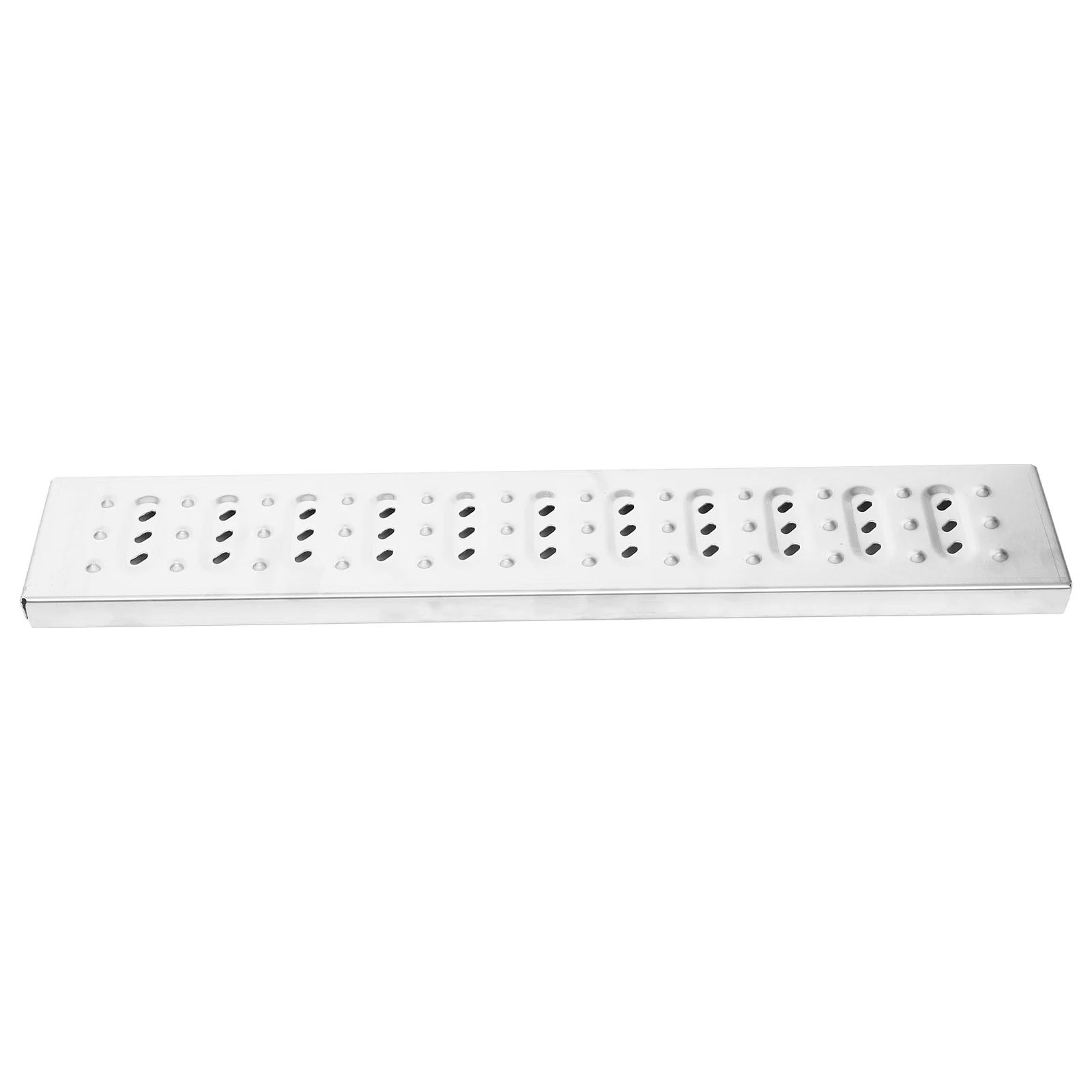 

Stainless Steel Trench Drain Grate Outdoor Metal Sewer Cover Easy Install No Screws Metal Grate Driveway Drain and Grates