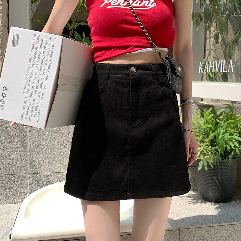 S-XL 3Soild colors woman summer skirts 2022 Korean Style High waist a line mini Skirt Slim Skirt womens (73055