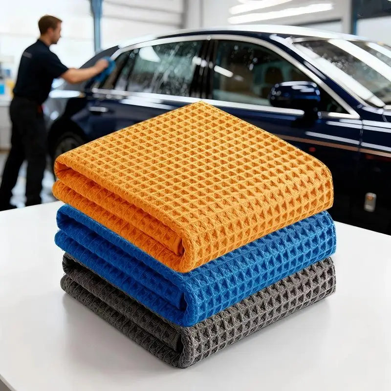 1/2 Pcs Huafu Ge Car Wash Wipe Multi Functional Towel with Strong Water Absorption Clean Without Trace Wipe with Cleaning Cloth