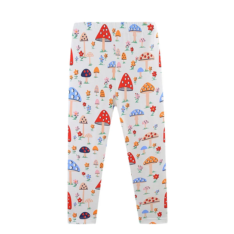 

New Arrival Mushroom Baby Girls Legging Pants Printed Summer Autumn Spring Skinny Pants Baby Clothes for Kids Girls Pants