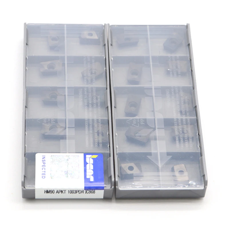 Herramienta de torneado externo HM90 APKT 1003PDR IC908 de 10 piezas, cortador de fresado, accesorios de Herramientas CNC para hoja APKT 1003PDR