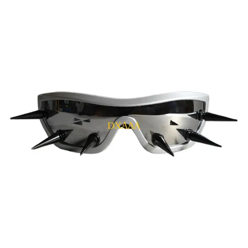 

Солнцезащитные очки с линзами DXAA для ПК, защитные очки с заклепками и шпильками, крутые очки для музыкального фестиваля